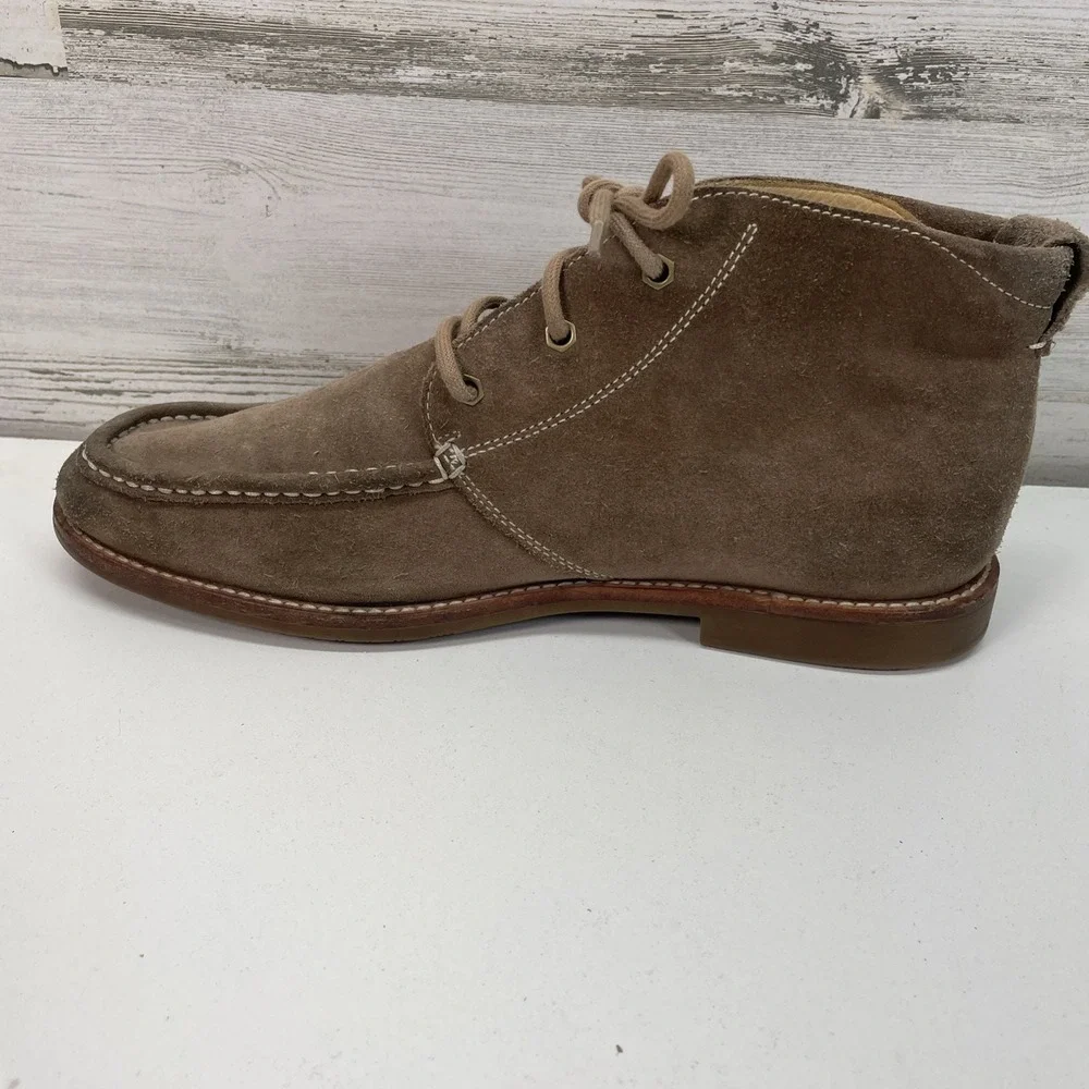 UGG Boots Via Lungarno Mens 9.5 Moc Toe Ankle Chukka 1000715 Brown Suede Lace Up